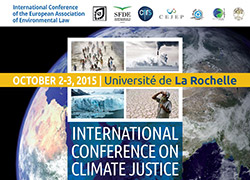  Colloque AEDE « La justice climatique » 